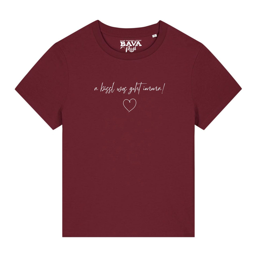 A bissl wos geht imma Damen T-Shirt BavaRosi Fashion Bayerische Damenshirts