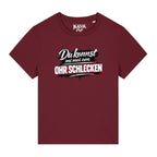 Am Ohr schlecken Damen Shirt BavaRosi Fashion Am Oarsch lecken Strawanza Buadepp Bavarian Caps Bayerische Frauen T-Shirts Bayern Mode München Pfaffenhofen Geisenfeld Vohburg Marktstadl Regensburg Augsburg und Ingolstadt Oktoberfest Damen Shirts Wiesn Damenshirts Volksfest Damen Shirts