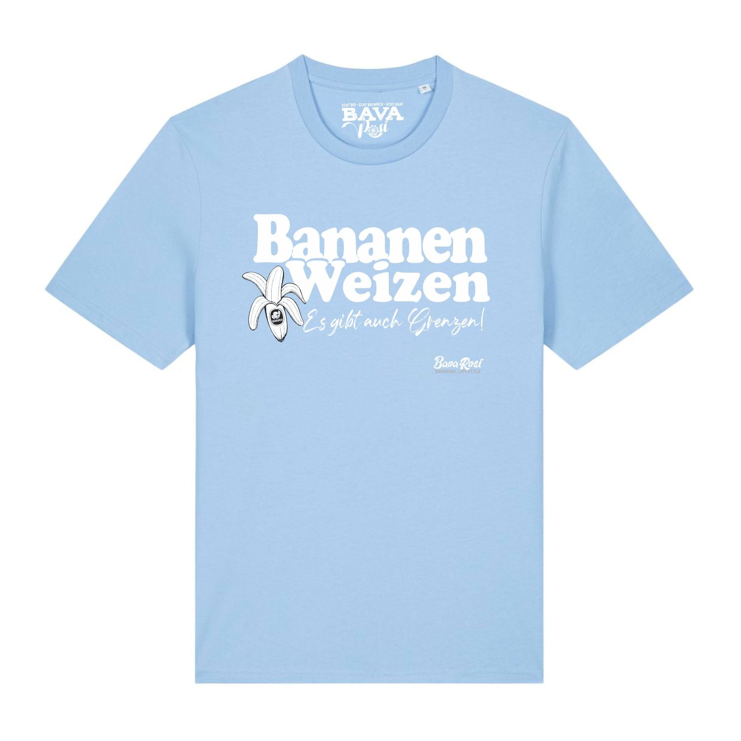 Bananenweizen T-Shirt BavaRosi Fashion Bayerische T-Shirts Ammersee Starnberger See Tegernsee Füssen Garmisch Rosenheim München Mode Shop