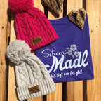 Bommlmützn #SCHEENS MADL Bayerische Bommelmütze für Damen | Strickmütze mit Winter-Bommel