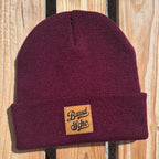 Mützn #BASSDSCHO Bayern Beanie mit Lederlabel für Damen & Herren | Bayerische Strickmütze