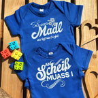 #ANSCHEISSMUASSI Bayerischer Baby Body | Süße Babysachen für Jungen und Mädchen als Geschenk zur Geburt