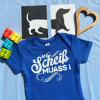 #ANSCHEISSMUASSI Bayerischer Baby Body | Süße Babysachen für Jungen und Mädchen als Geschenk zur Geburt