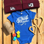 #ANSCHEISSMUASSI Bayerischer Baby Body | Süße Babysachen für Jungen und Mädchen als Geschenk zur Geburt