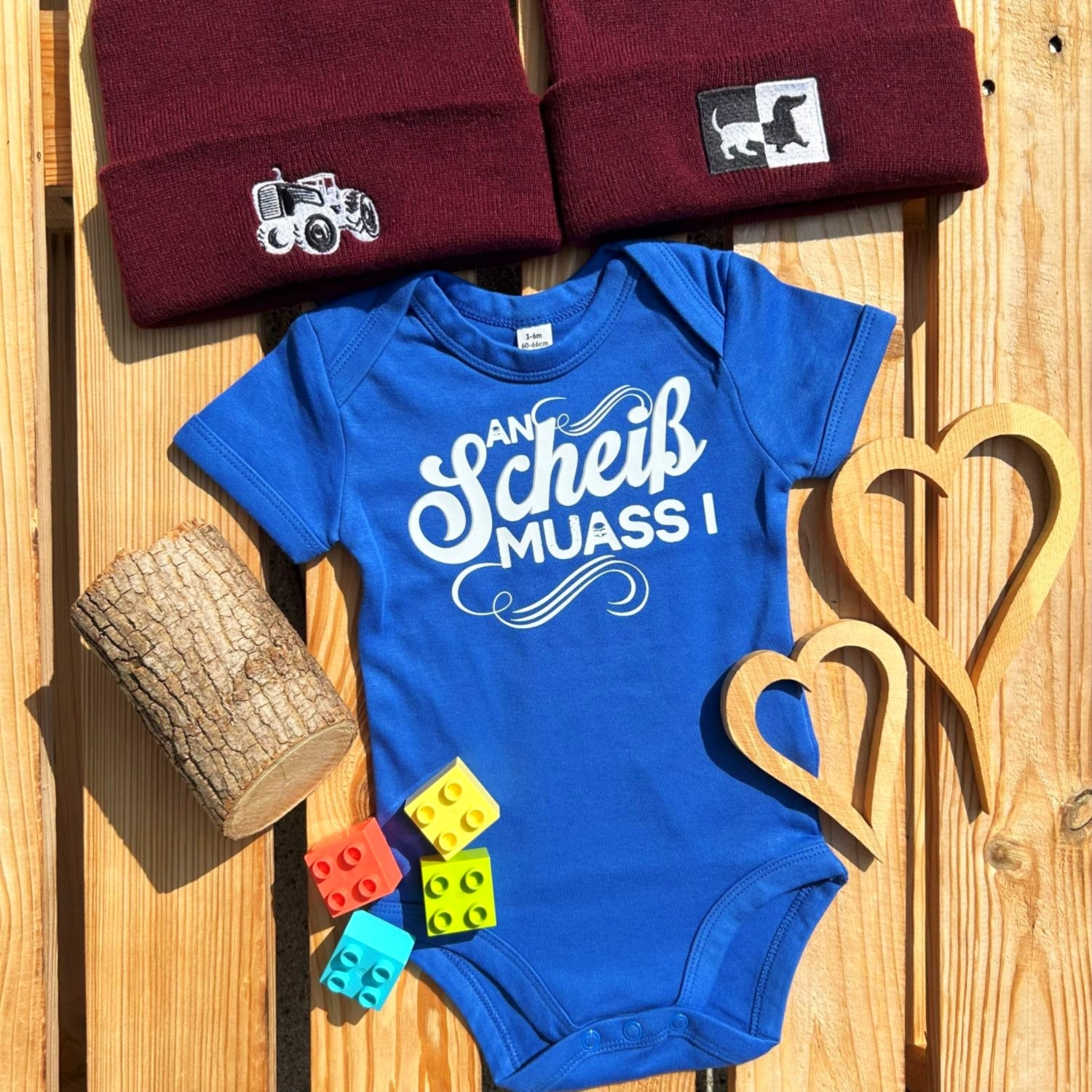 #ANSCHEISSMUASSI Bayerischer Baby Body | Süße Babysachen für Jungen und Mädchen als Geschenk zur Geburt