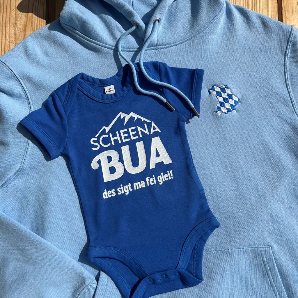 #SCHEENABUA Bayerischer Baby Body | Süße Babysachen für Jungen als Geschenk zur Geburt