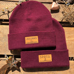 Mützn #LAUSDIRNDL Bayern Beanie mit Lederlabel für Damen | Bayerische Strickmütze