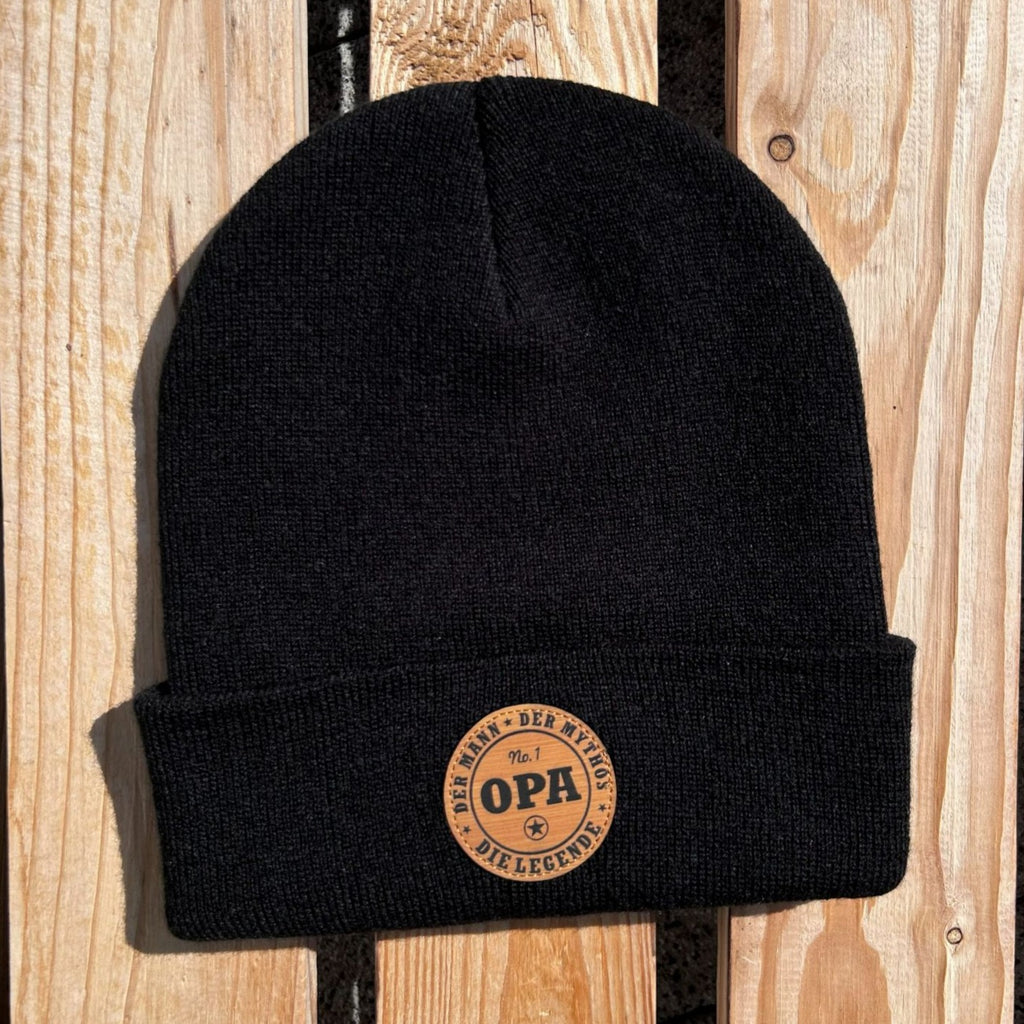 Mütze #OPA Die Legende - Opa Beanie mit Spruch | Tolles Geschenk für Großväter zum Geburtstag oder Weihnachten
