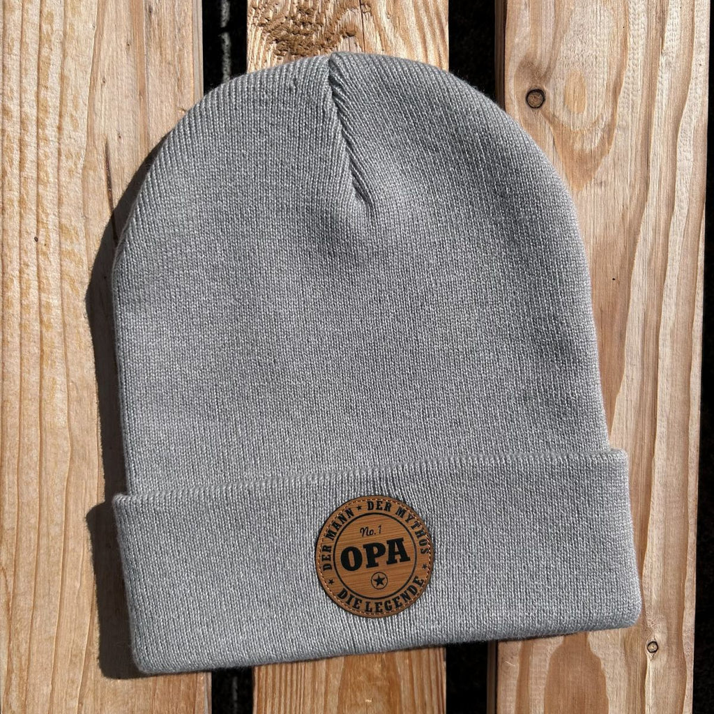 Mütze #OPA Die Legende - Opa Beanie mit Spruch | Tolles Geschenk für Großväter zum Geburtstag oder Weihnachten