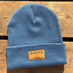 Mützn #SKIHASERL Bayern Beanie mit Lederlabel für Damen | Bayerische Strickmütze