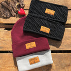 Mützn #SPATZL Bayern Beanie mit Lederlabel für Damen | Bayerische Strickmütze