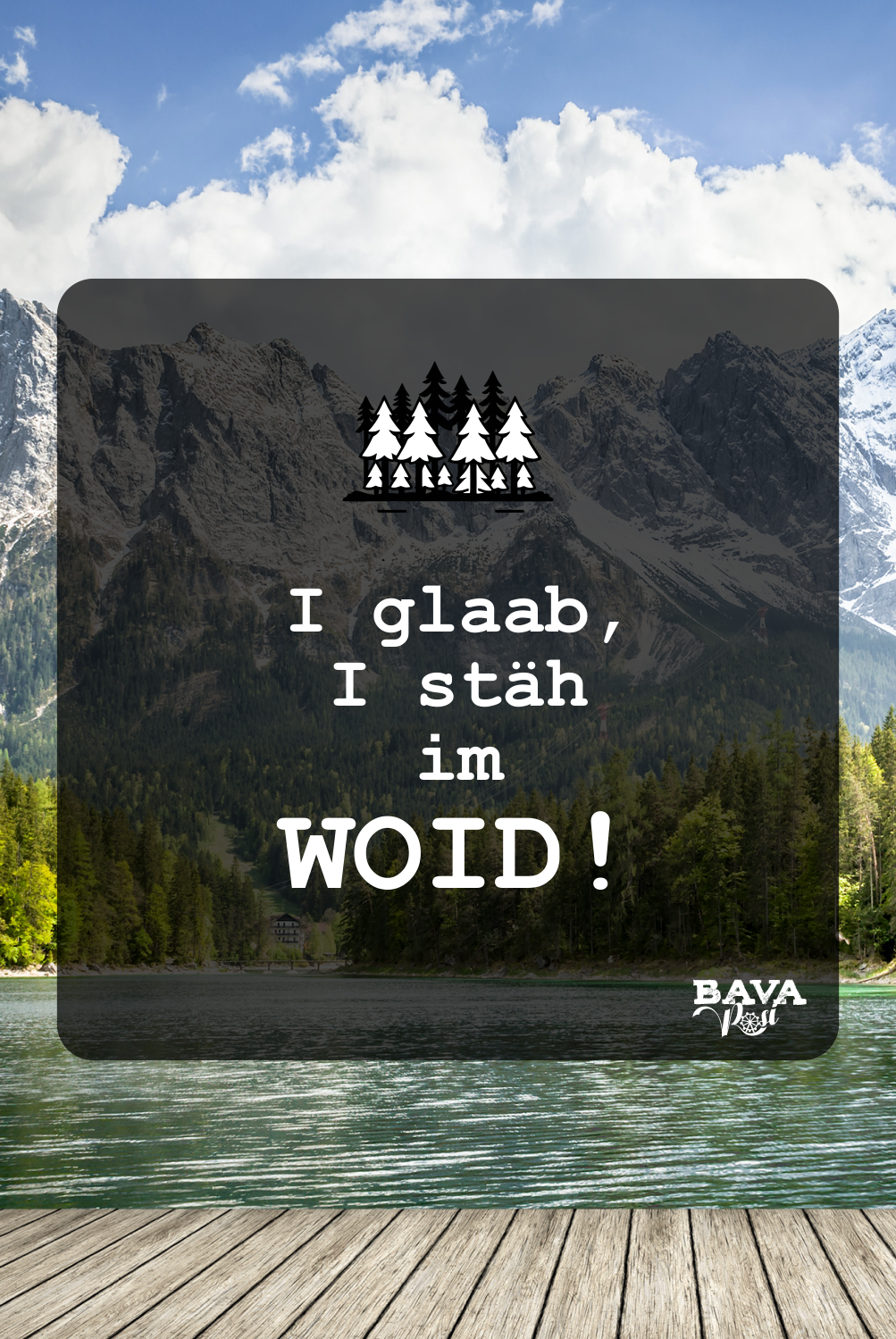 Ich glaube ich stehe im Wald Bayerische Flüche und bayerische Schimpfwörter und Beleidigungen BavaRosi Fashion