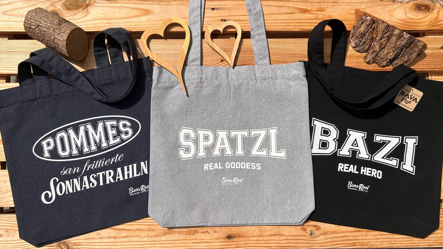Bayerische Taschen und Tragetaschen BavaRosi Fashion Stofftaschen Jutebeutel Bayern Geschenke und Mitbringsel München Regensburg Ingolstadt Augsburg Rosenheim Geisenfeld Vohburg Pfaffenhofen Schrobenhausen Garmisch