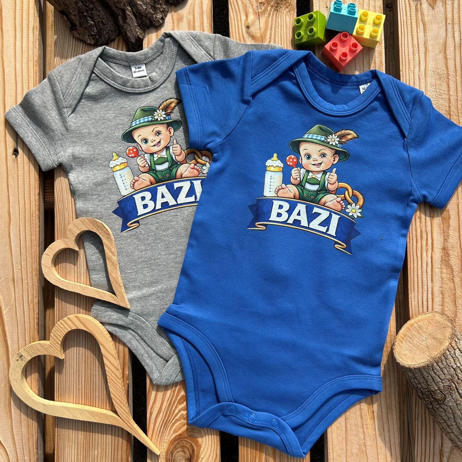 #BAZI 2.0 Bayerischer Baby Body | Süße Babysachen für Jungen als Geschenk zur Geburt
