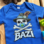 #BAZI Skull Bayerischer Baby Body | Süße Babysachen für Jungen als Geschenk zur Geburt