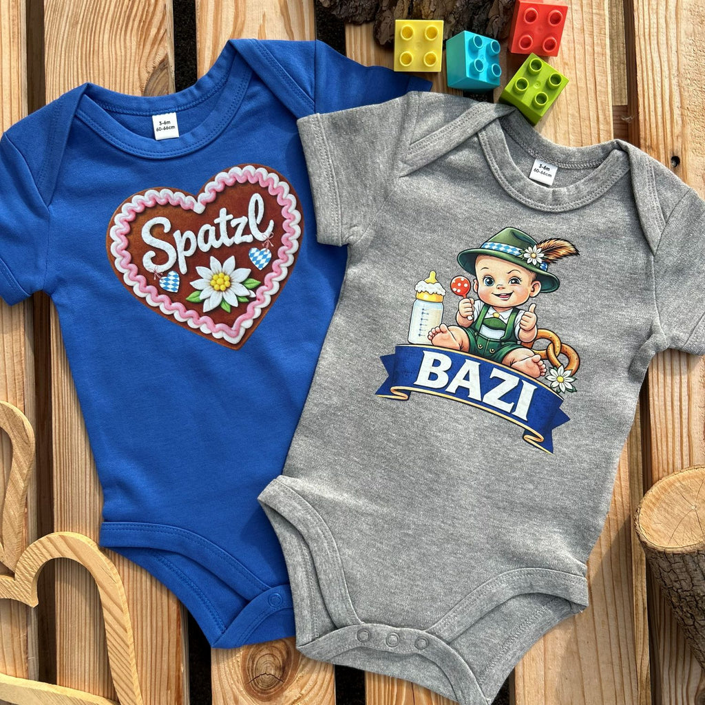 #BAZI 2.0 Bayerischer Baby Body | Süße Babysachen für Jungen als Geschenk zur Geburt
