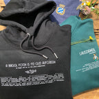 #BAGGLFOTZN Lexikon Hoodie für Damen & Herren aus Bio-Baumwolle | Bayerischer Kapuzenpullover
