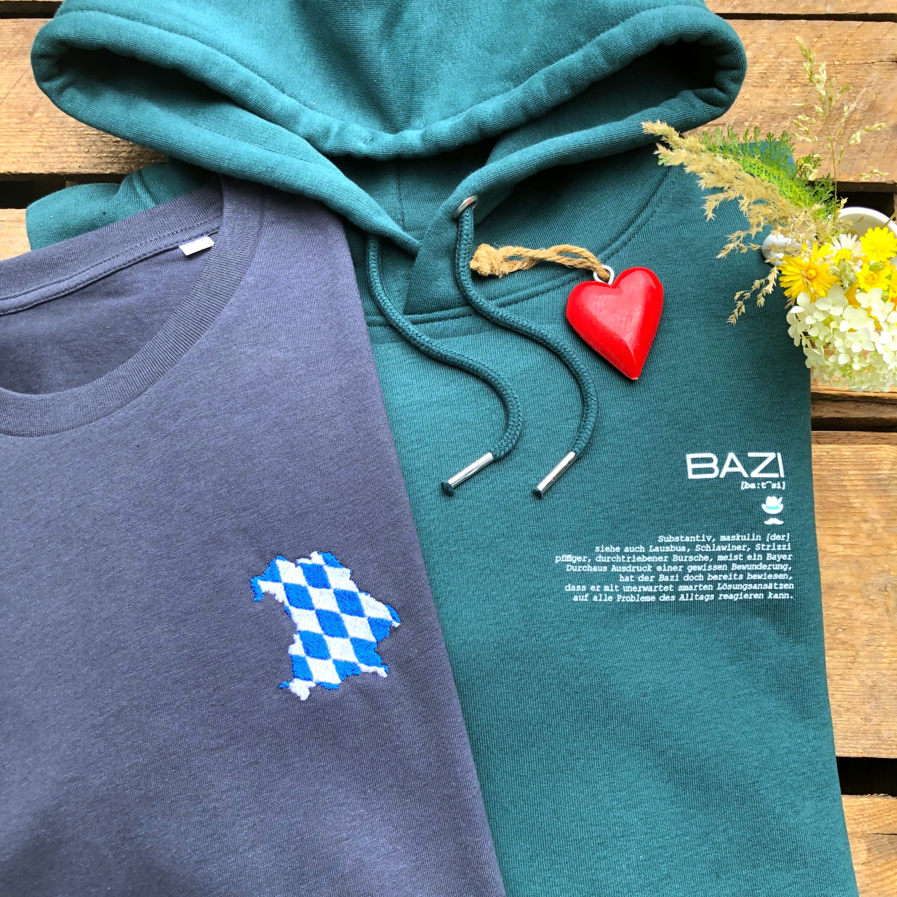 #BAZI Herren Hoodie aus Bio-Baumwolle | Bayerischer Kapuzenpullover