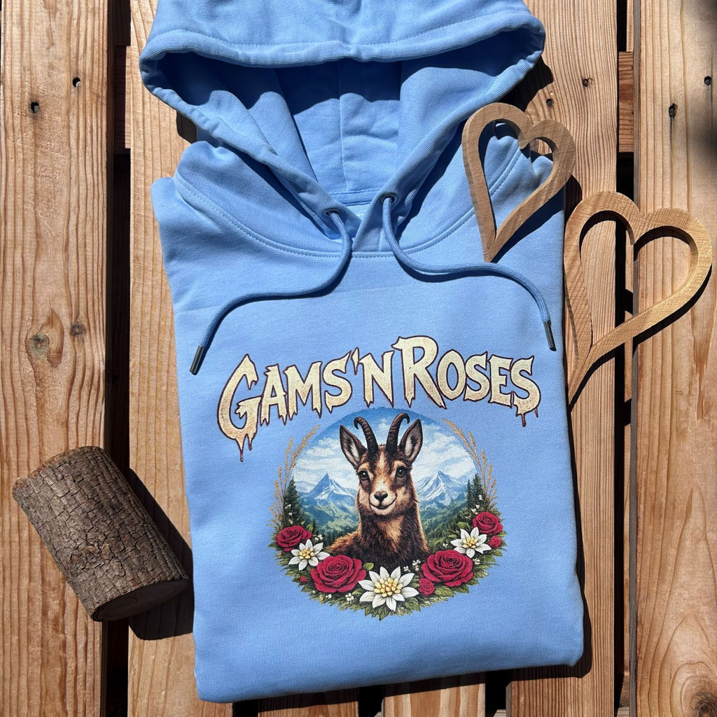 #GAMSNROSES Soft Hoodie für Damen & Herren aus Bio-Baumwolle | Bayerischer Kapuzenpullover