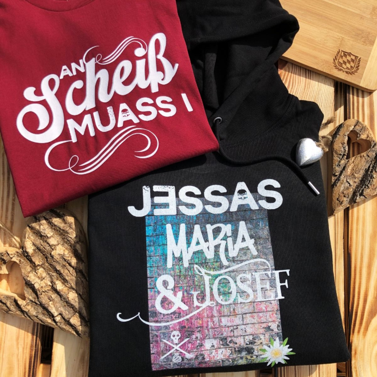 #JESSASMARIAJOSEF Hoodie für Damen & Herren aus Bio-Baumwolle | Bayerischer Kapuzenpullover