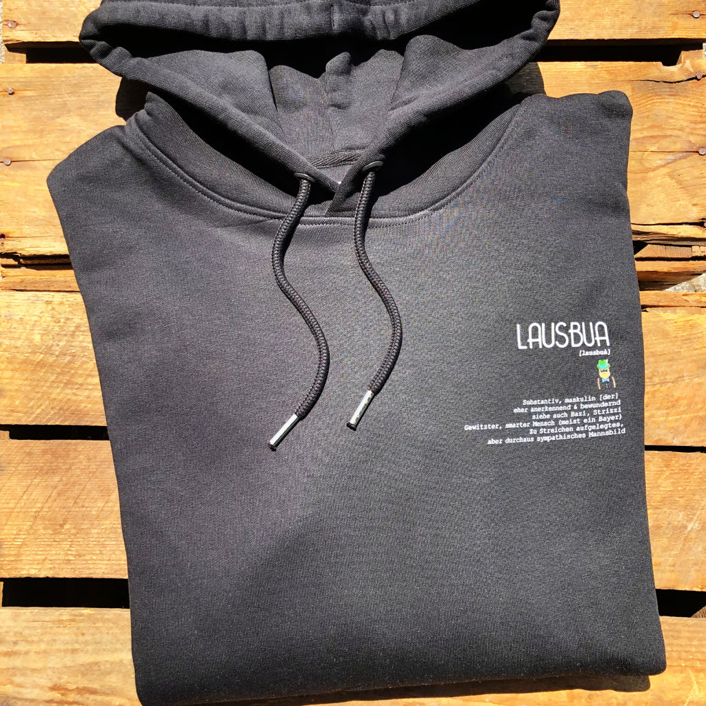 #LAUSBUA Herren Hoodie aus Bio-Baumwolle | Bayerischer Kapuzenpullover