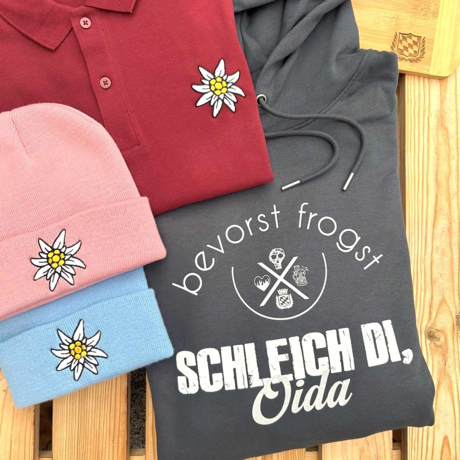 #SCHLEICHDI Hoodie für Damen & Herren aus Bio-Baumwolle | Bayerischer Kapuzenpullover