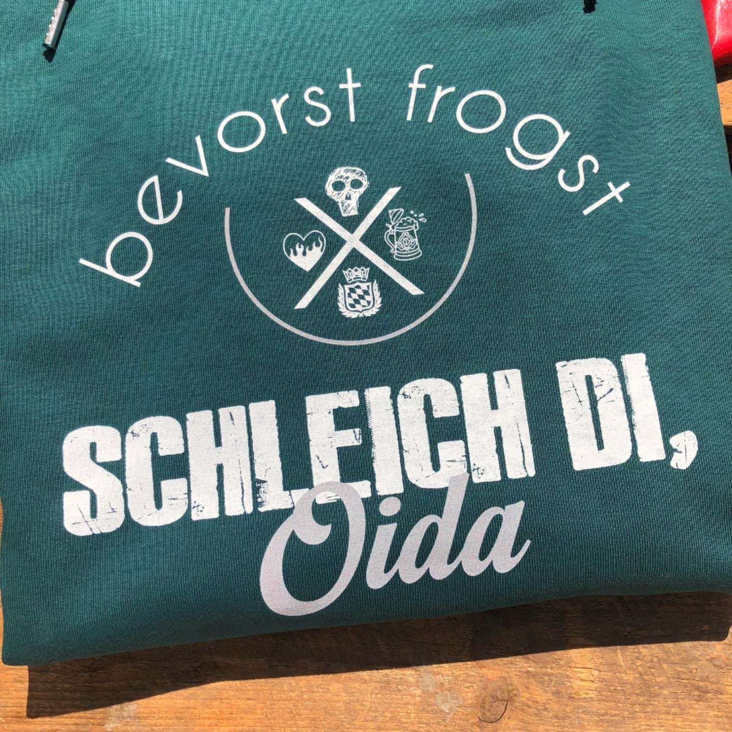 #SCHLEICHDI Hoodie für Damen & Herren aus Bio-Baumwolle | Bayerischer Kapuzenpullover