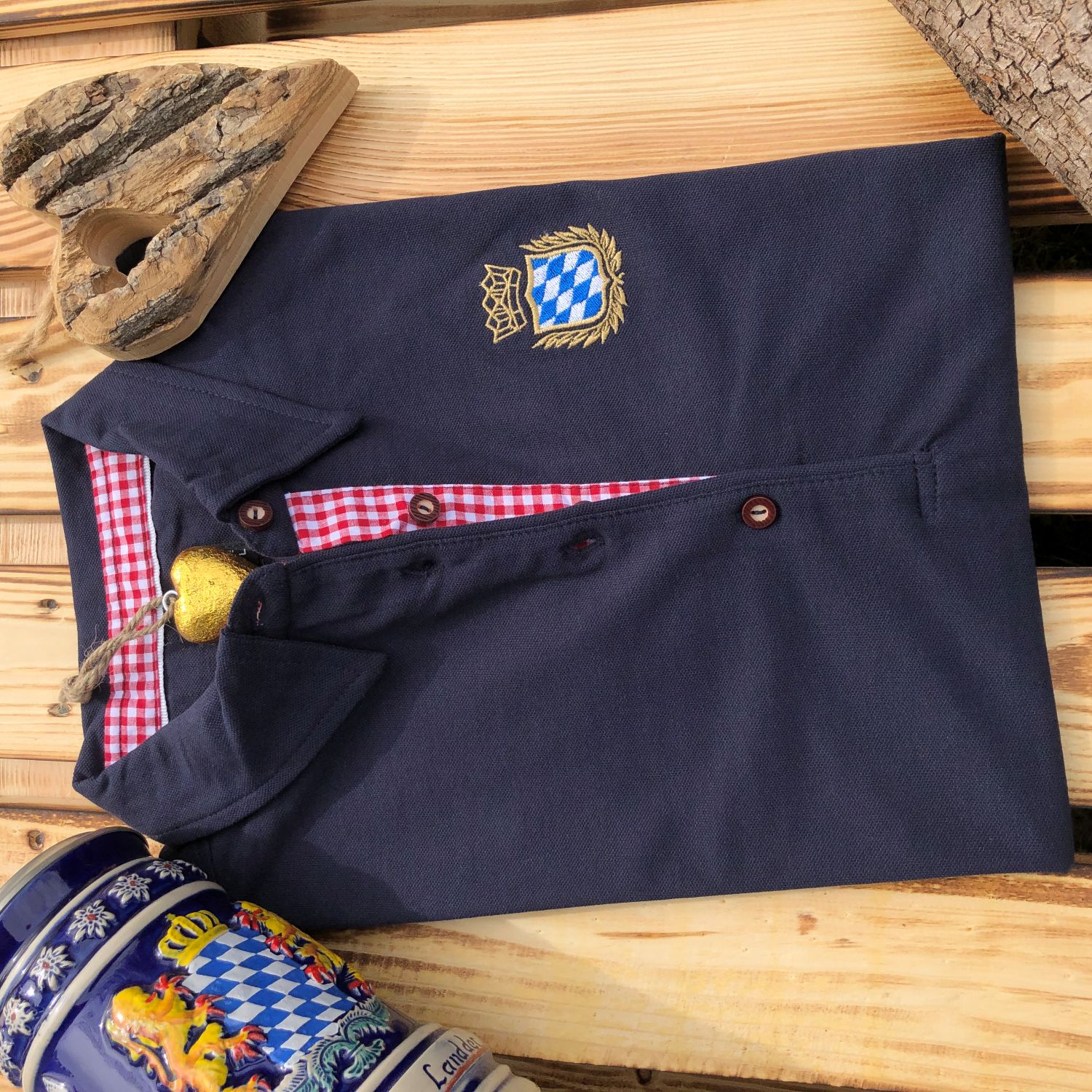 #ROYALBAVARIAN Stick Trachtenpolo Damen