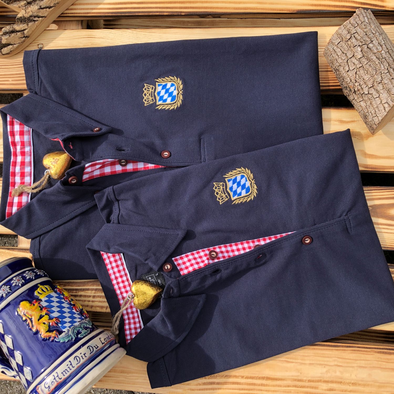 #ROYALBAVARIAN Stick Trachtenpolo Damen