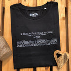 #BAGGLFOTZN Lexikon Damen T-Shirt aus Bio Baumwolle