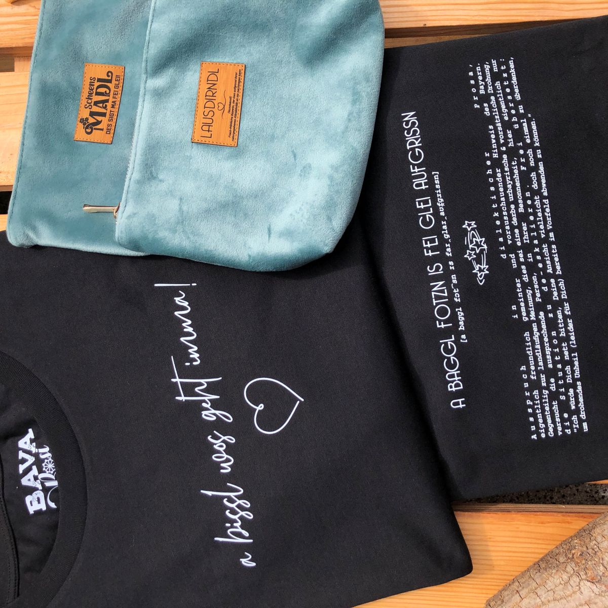 #BAGGLFOTZN Lexikon Damen T-Shirt aus Bio Baumwolle