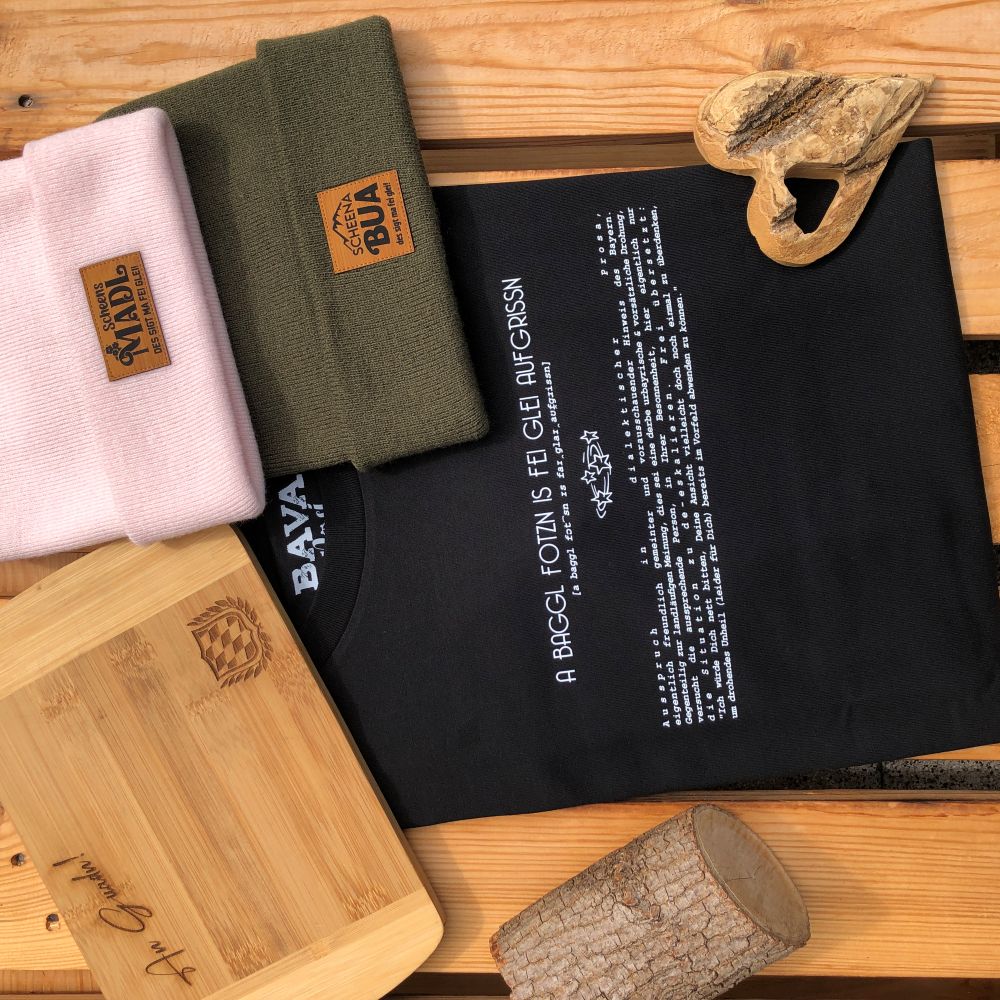 #BAGGLFOTZN Lexikon Damen T-Shirt aus Bio Baumwolle