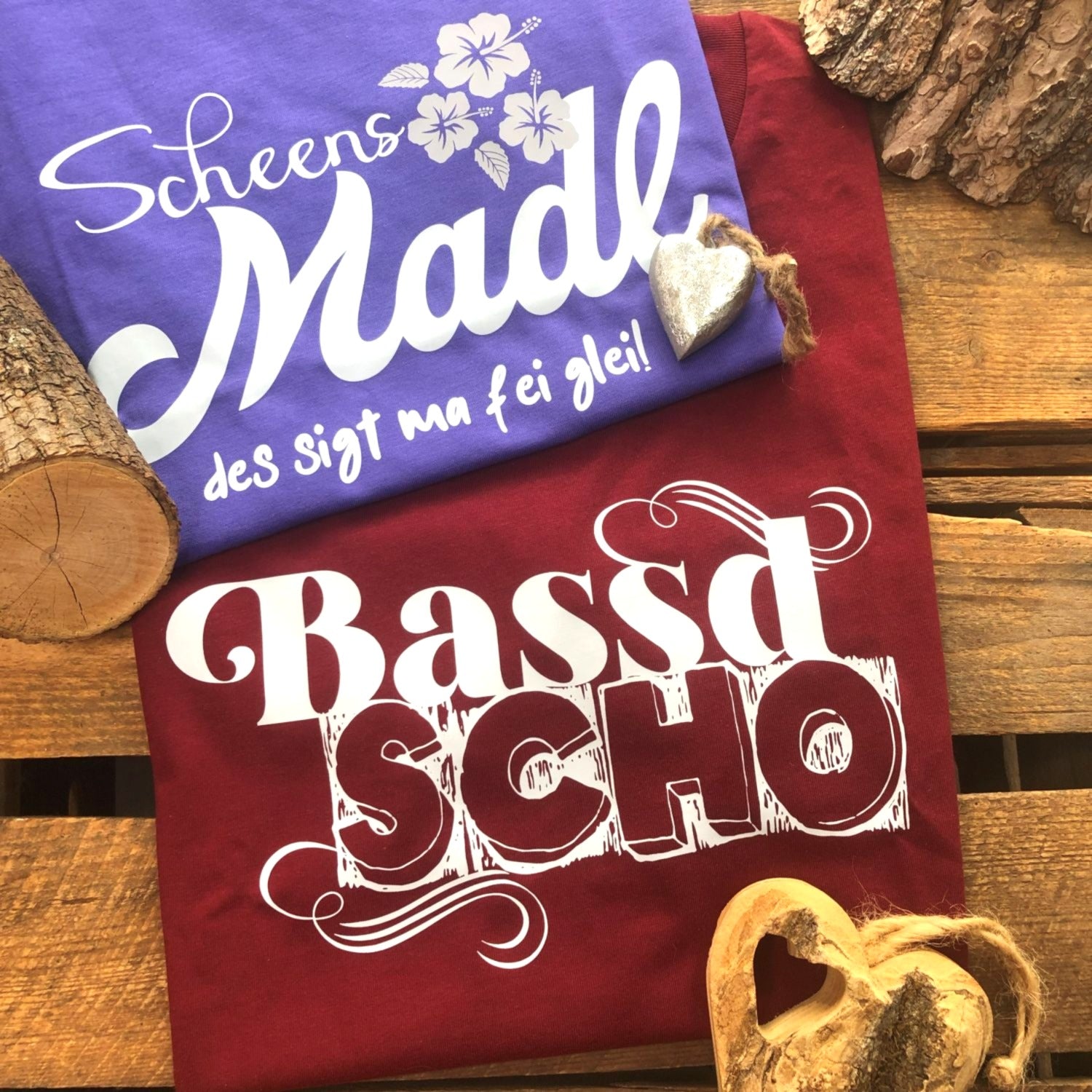 #BASSDSCHO Damen T-Shirt aus Bio Baumwolle