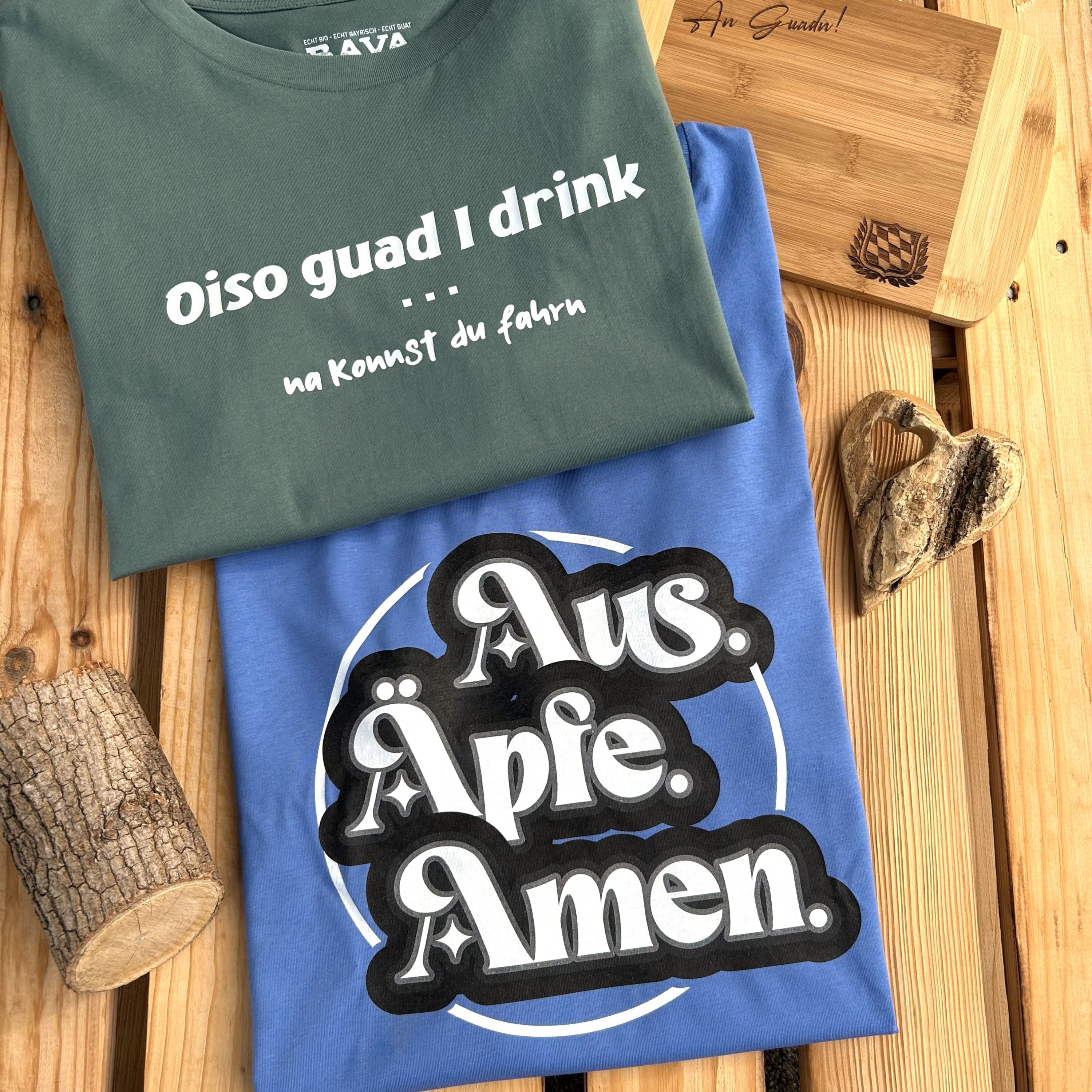 #AUSÄPFEAMEN Herren T-Shirt aus Bio Baumwolle