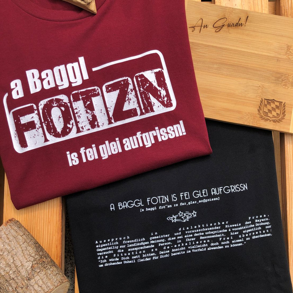 #BAGGLFOTZN Lexikon Herren T-Shirt aus Bio Baumwolle