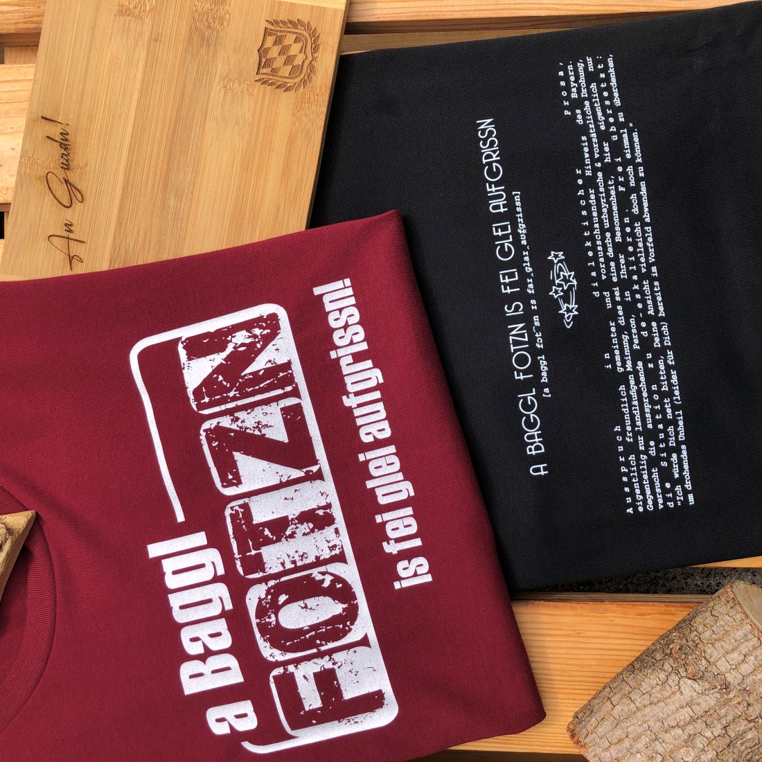 #BAGGLFOTZN Lexikon Herren T-Shirt aus Bio Baumwolle