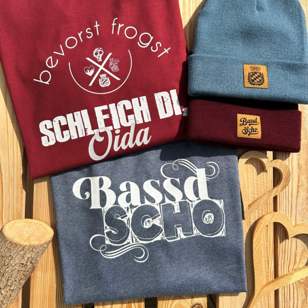 #BASSDSCHO Herren T-Shirt aus Bio Baumwolle