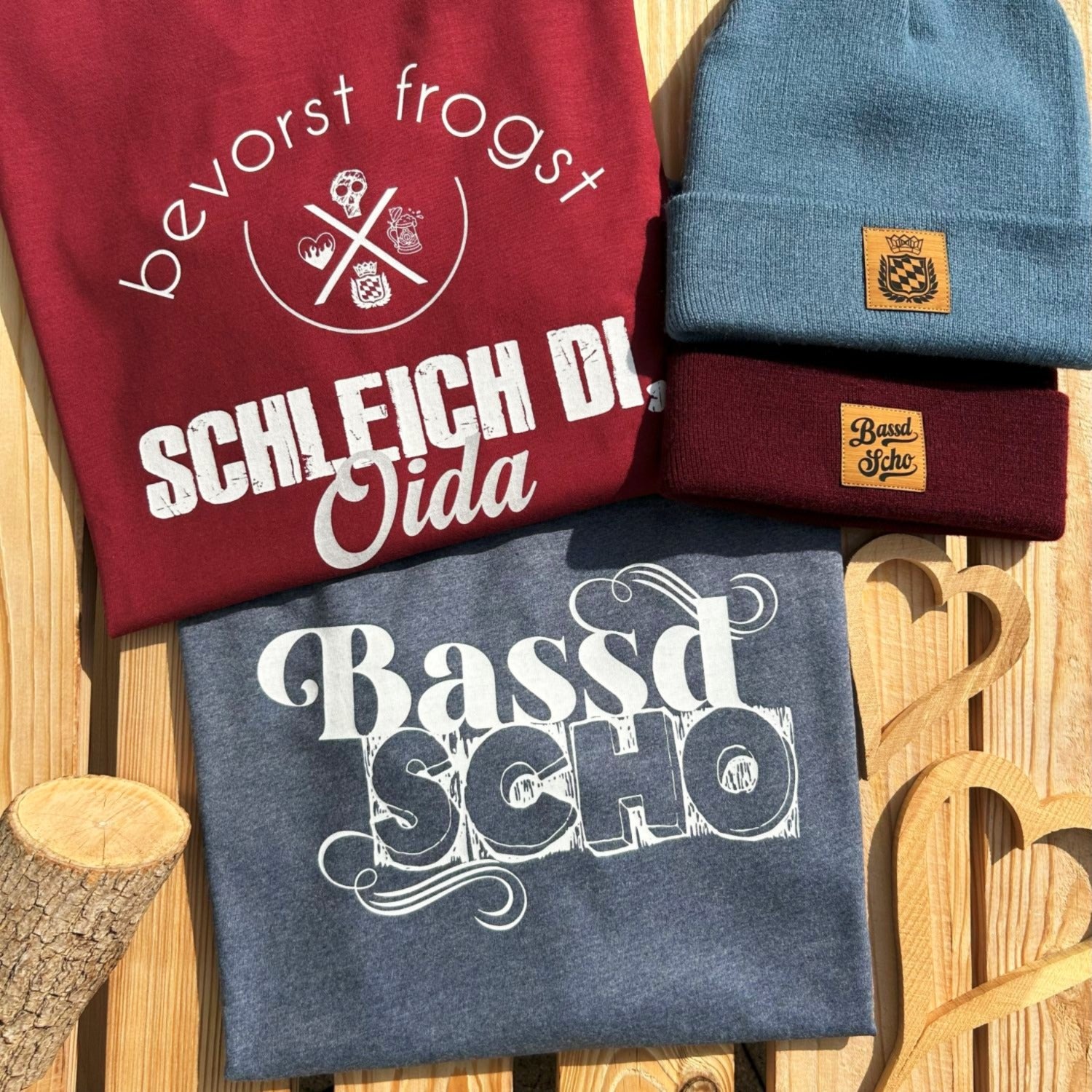 #BASSDSCHO Herren T-Shirt aus Bio Baumwolle