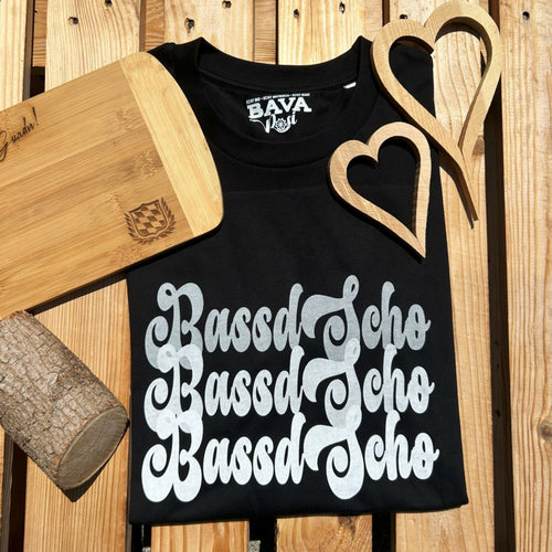 #BASSDSCHOhoch3 Herren T-Shirt aus Bio Baumwolle