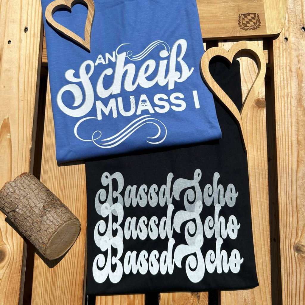 #BASSDSCHOhoch3 Herren T-Shirt aus Bio Baumwolle