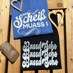 #BASSDSCHOhoch3 Herren T-Shirt aus Bio Baumwolle