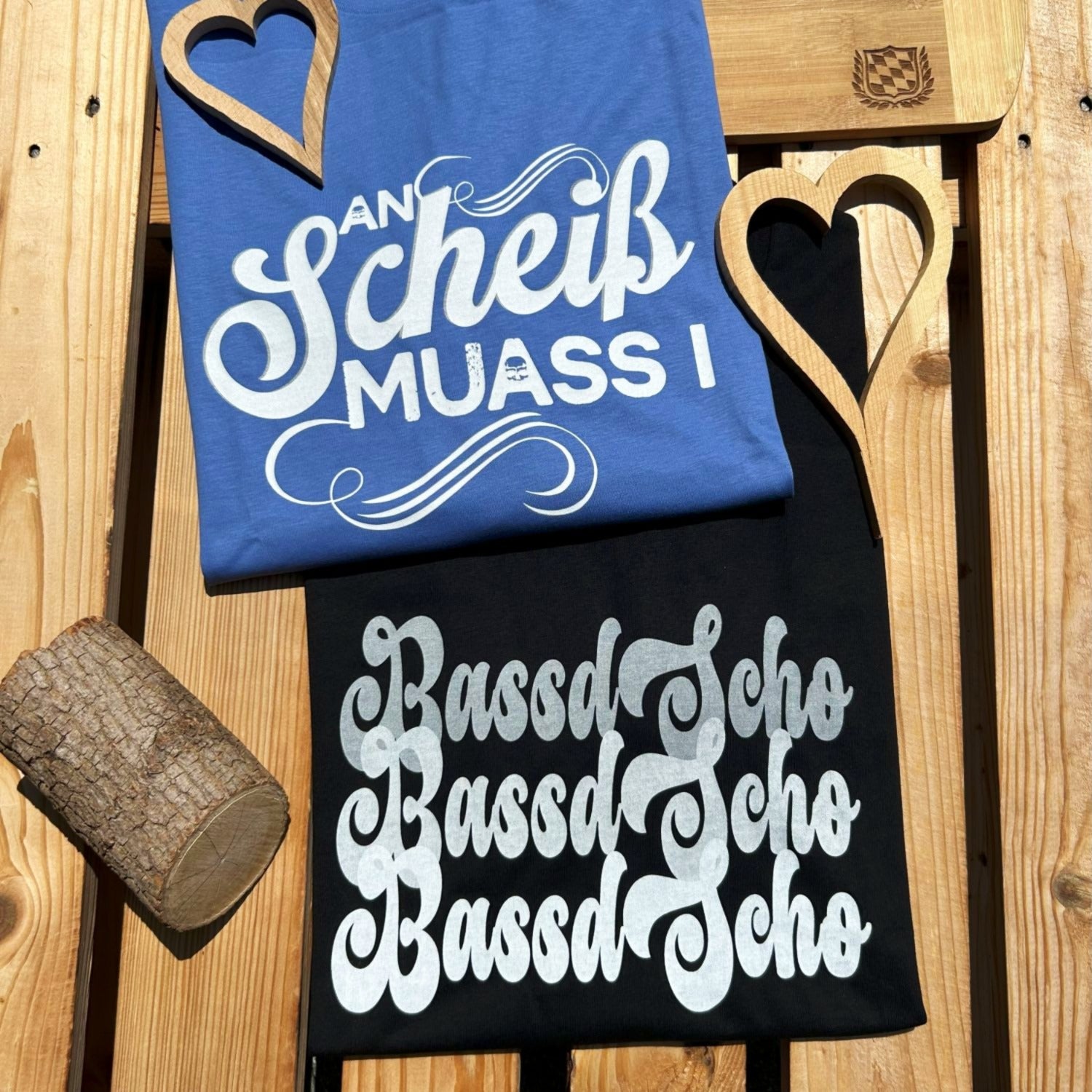 #BASSDSCHOhoch3 Herren T-Shirt aus Bio Baumwolle