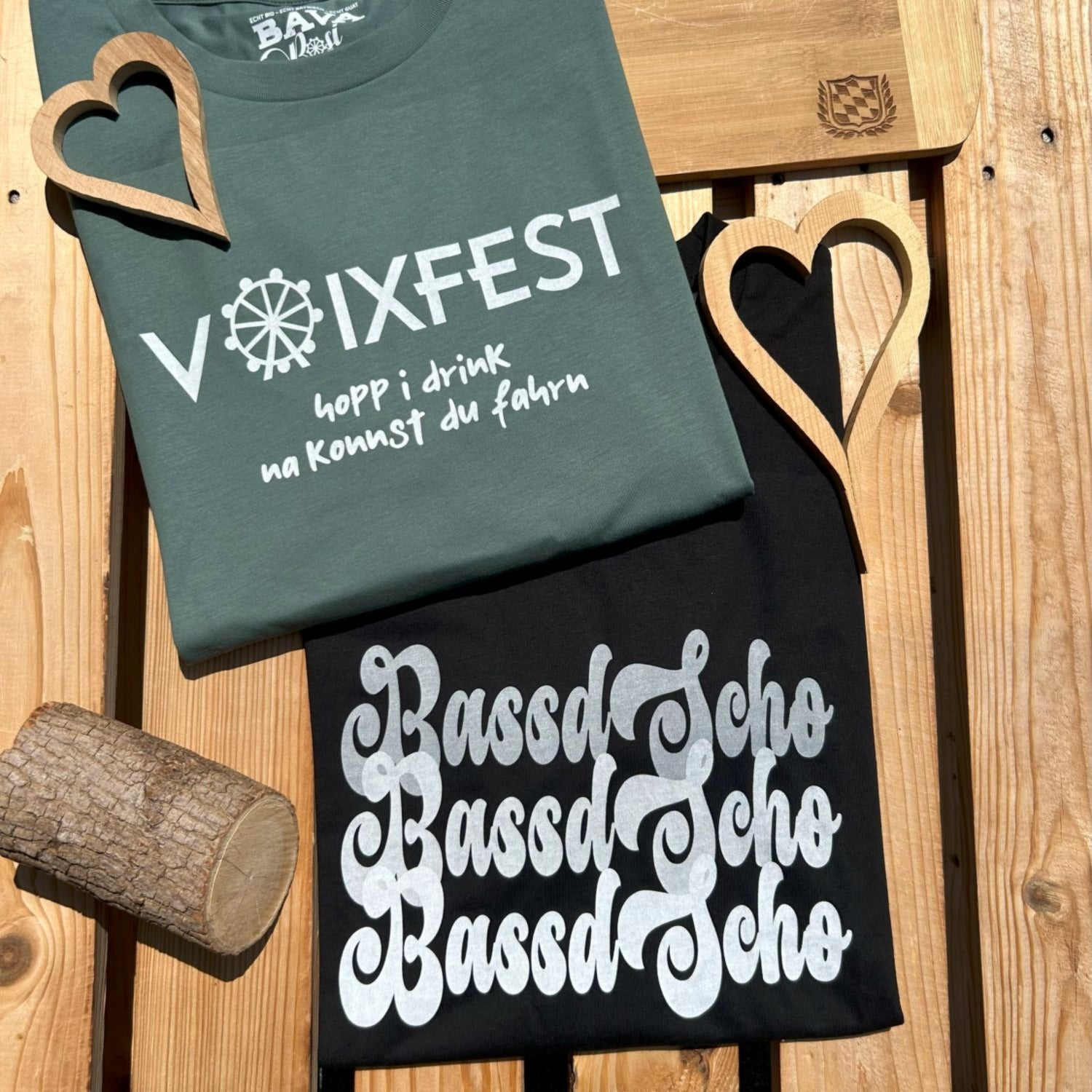#BASSDSCHOhoch3 Herren T-Shirt aus Bio Baumwolle