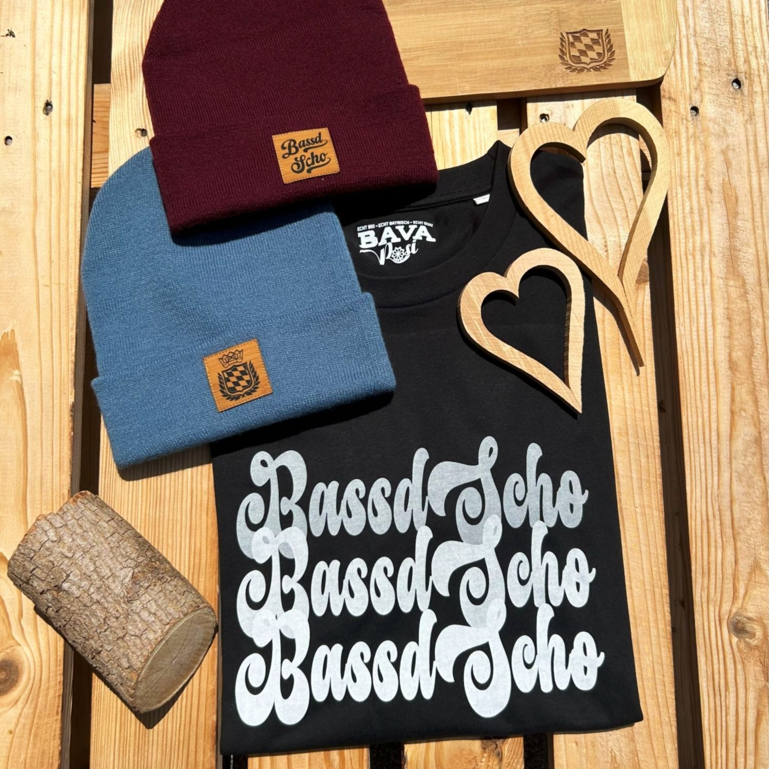 #BASSDSCHOhoch3 Herren T-Shirt aus Bio Baumwolle