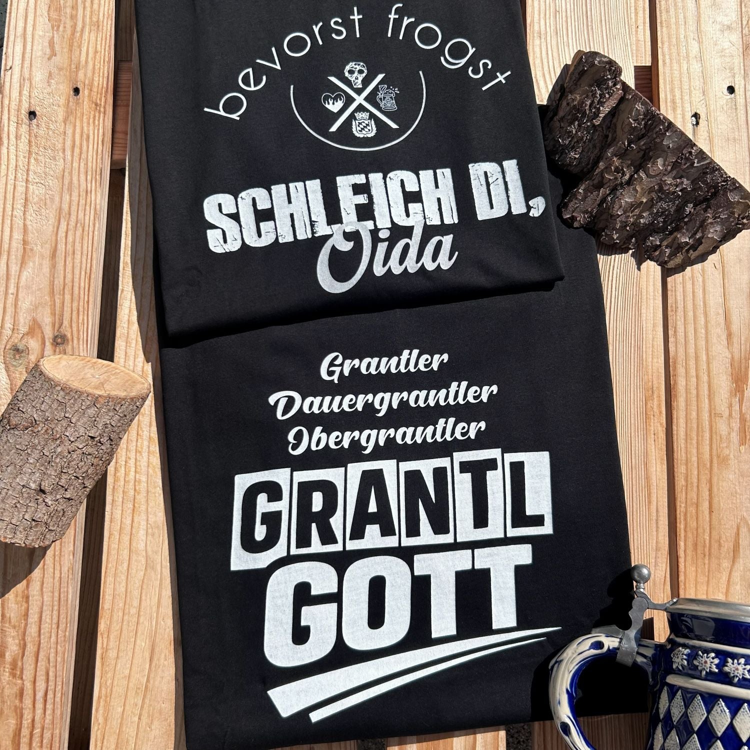 #GRANTLGOTT Herren T-Shirt aus Bio Baumwolle