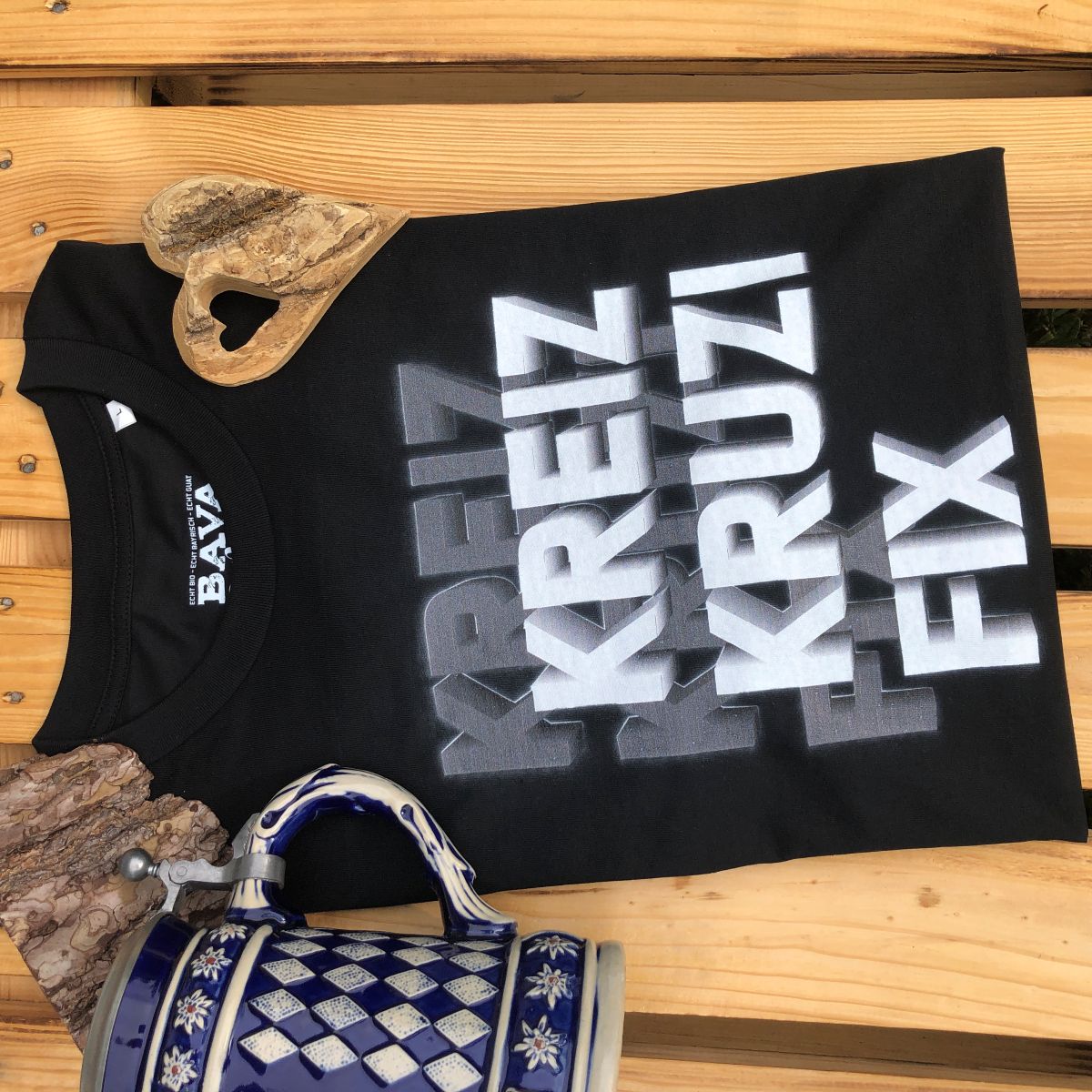 #KREIZKRUZIFIX Herren T-Shirt aus Bio Baumwolle