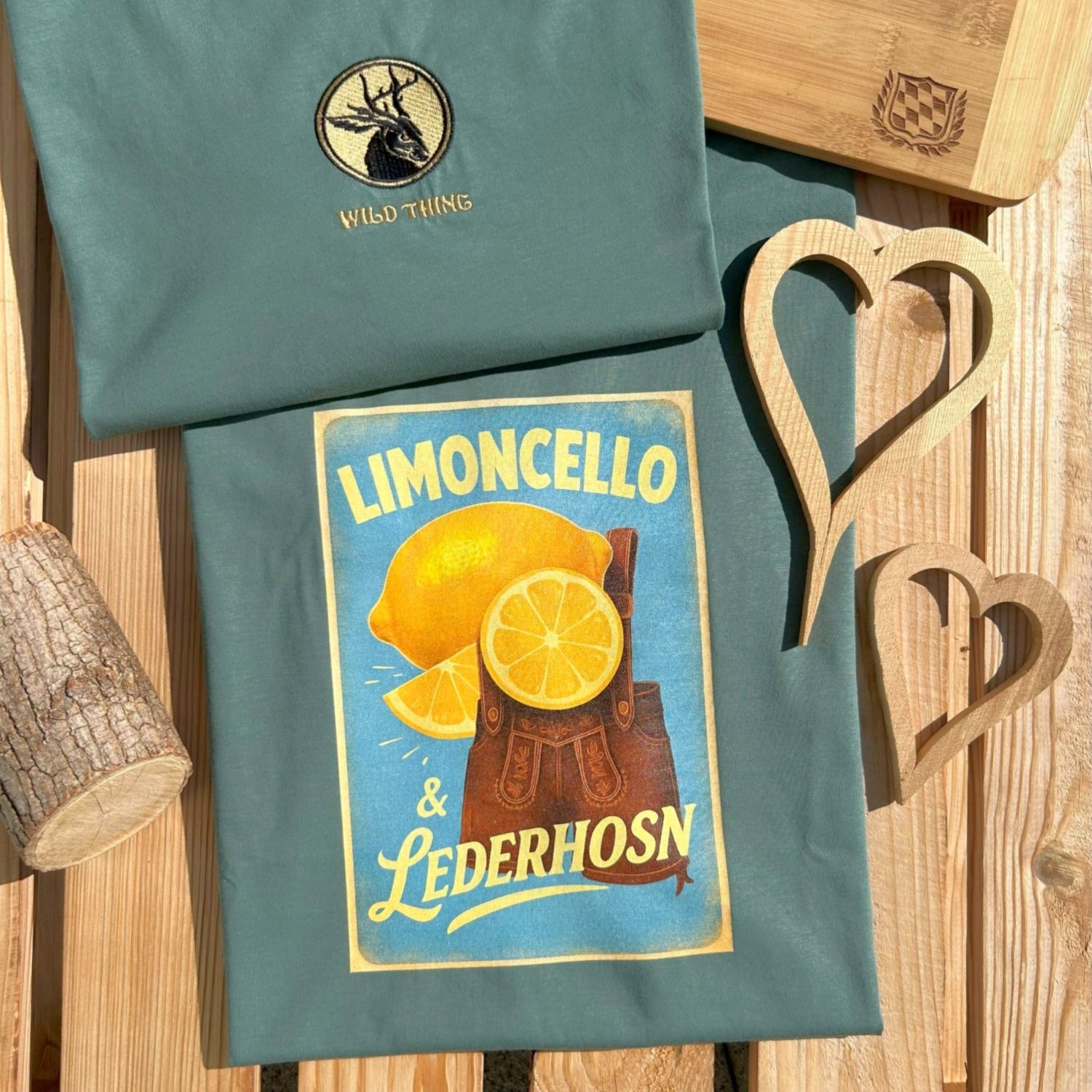 #LIMONCELLOLEDERHOSN Herren T-Shirt aus Bio Baumwolle