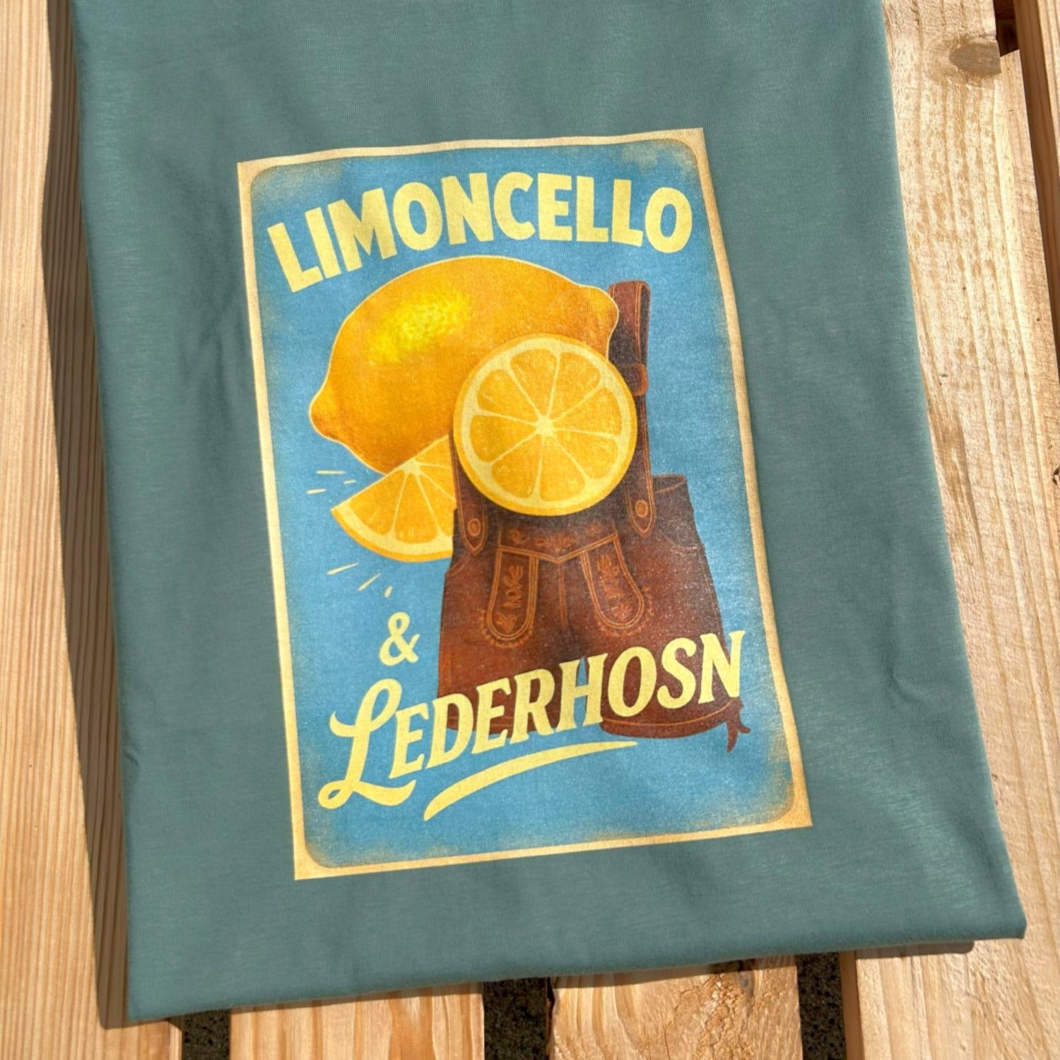 #LIMONCELLOLEDERHOSN Herren T-Shirt aus Bio Baumwolle
