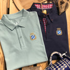 Bayerische Poloshirts mit Wappen bestickt von BavaRosi Fashion Trachtenshirts zur Lederhose auf dem Volksfest Oktoberfest oder normale Polos