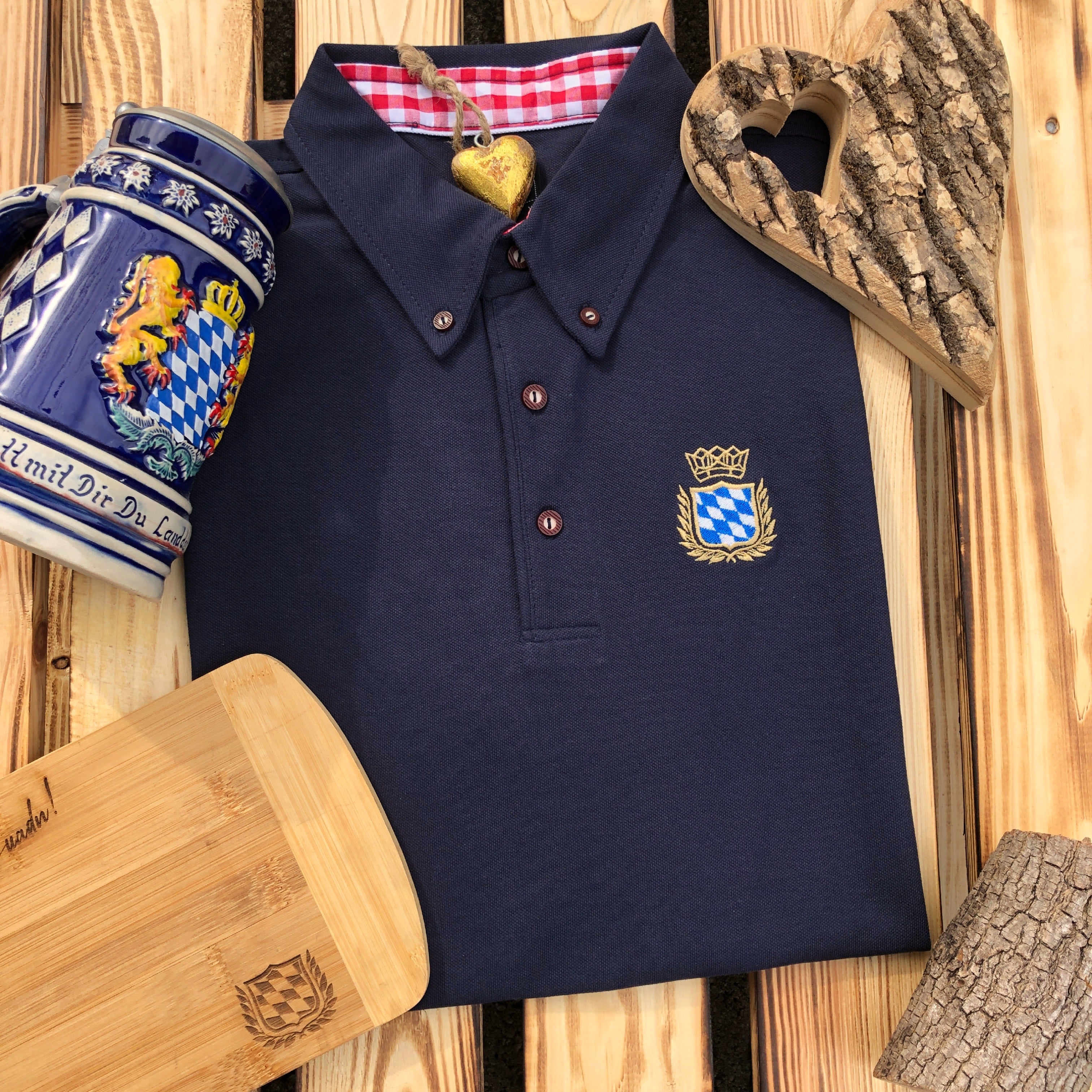 #ROYALBAVARIAN Stick Trachtenpolo unisex